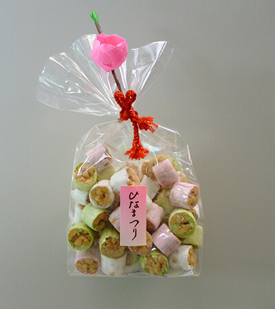 ひな奉天 70g(季節限定)三色ミニ(白・抹茶・苺)